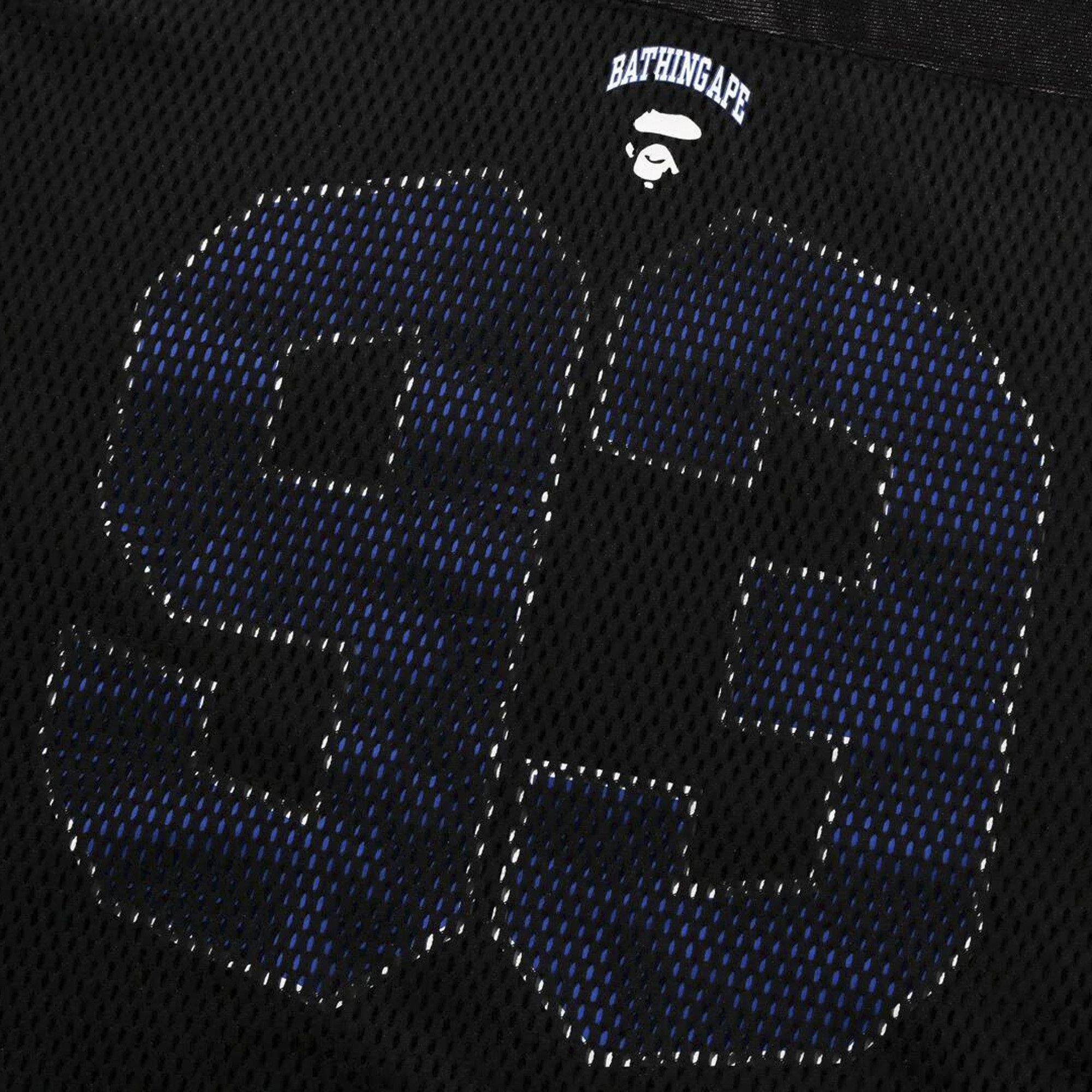 BAPE Multi Logo Layered Sleeves Relaxed Fit Football Jersey 'Black' - 3