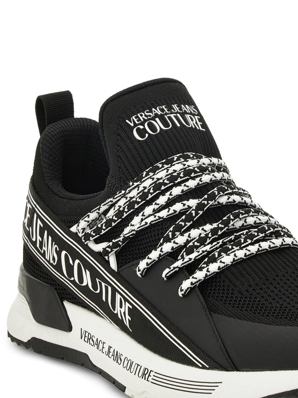 lace-up logo sneakers - 4