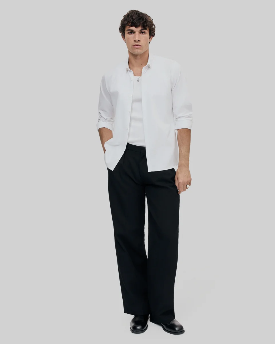 CLASSIC WHITE COLLAR SHIRT - 1