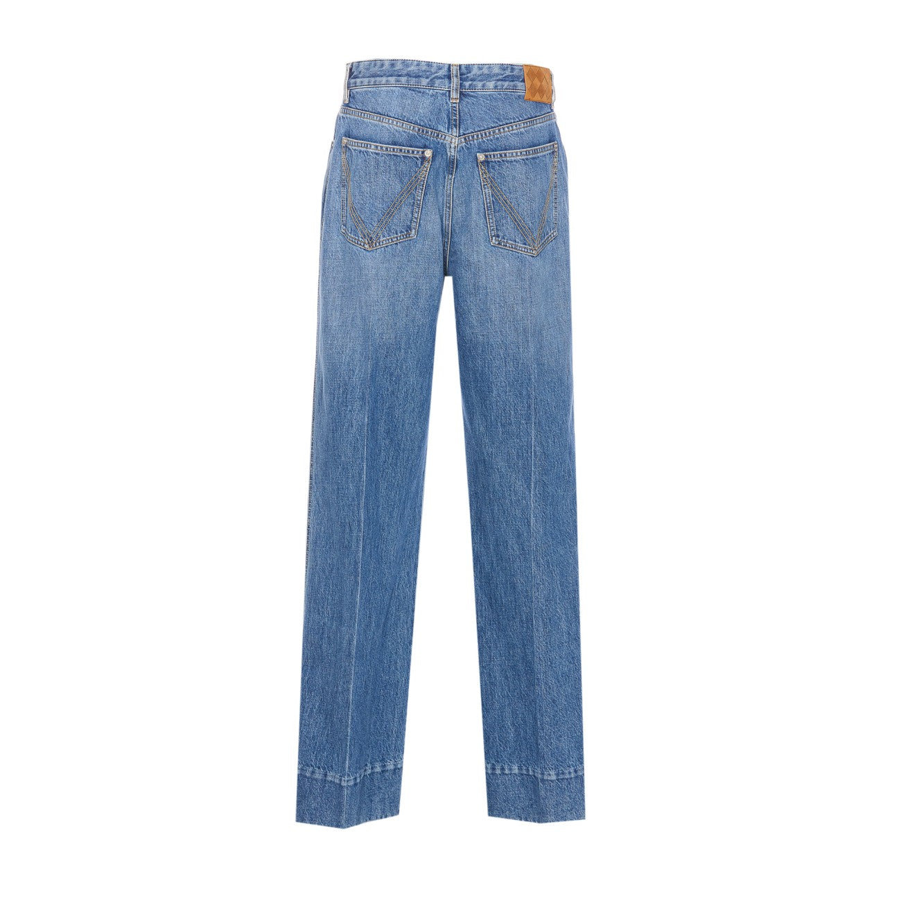 Bottega Veneta Women Vintage Indigo Turned Up Jeans - 2