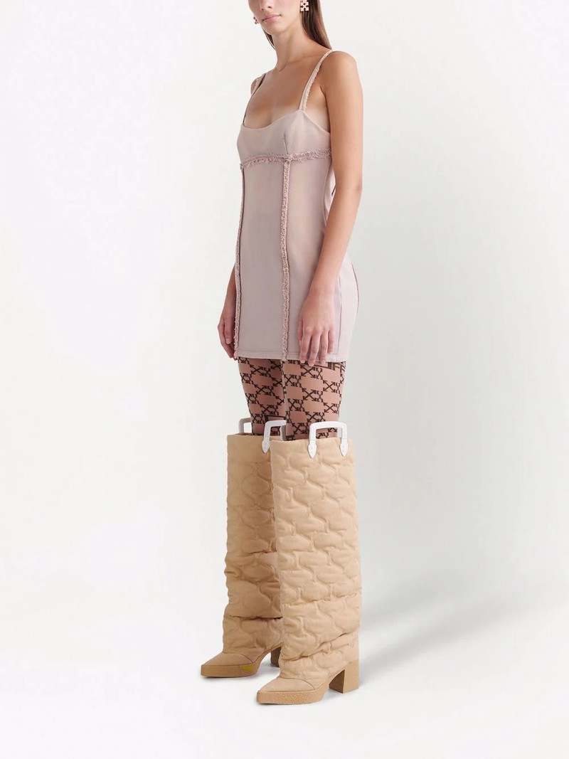 Off-White seam-detail fitted mini dress outlook