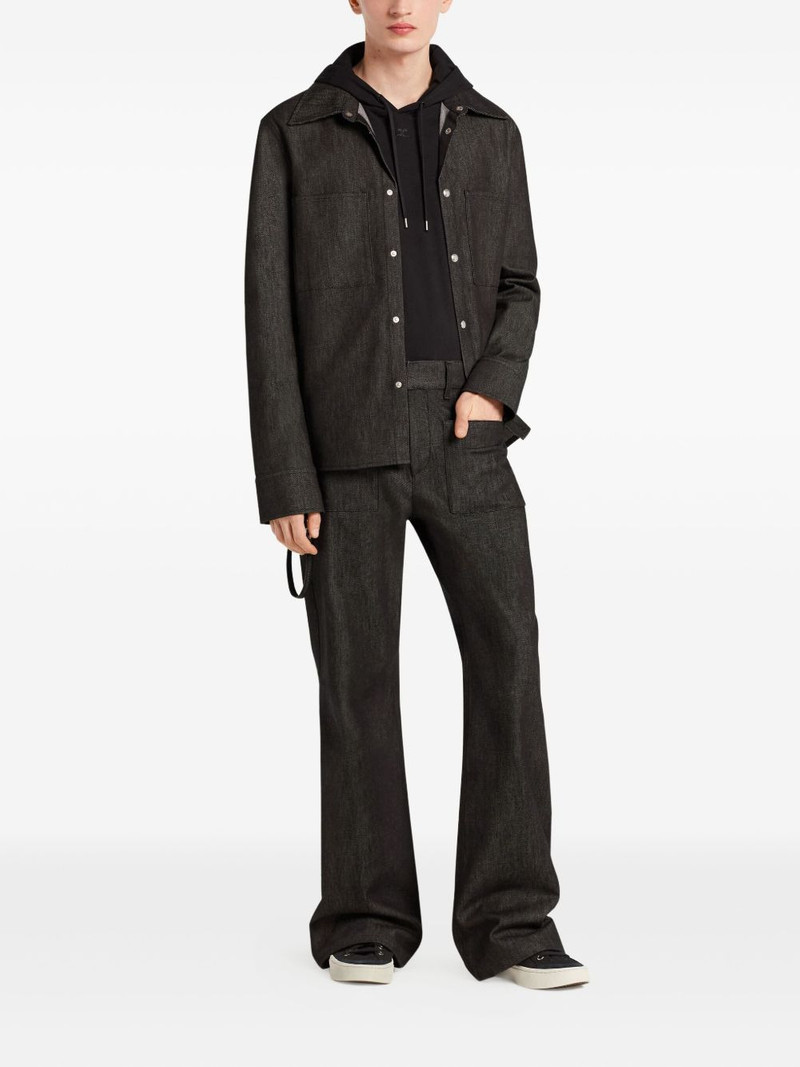 courrèges button-up utility overshirt outlook