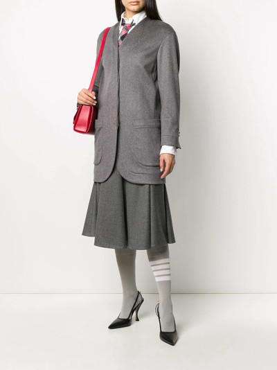 Thom Browne v-neck cardi-coat outlook