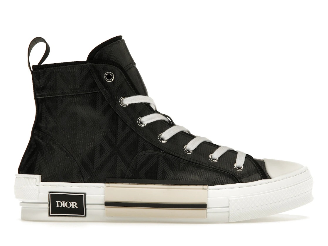 Dior B23 High Top Black CD Diamond - 1