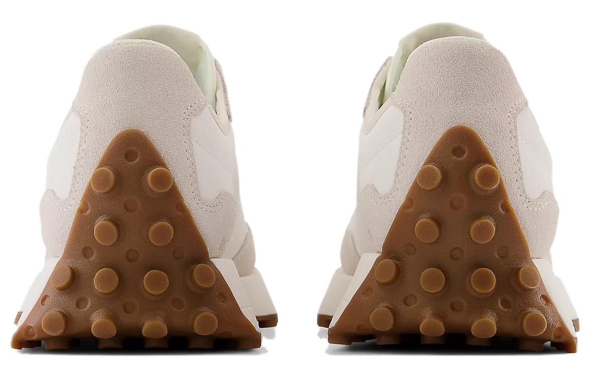 (WMNS) New Balance 327 Beige White Gum Pink WS327AN - 5