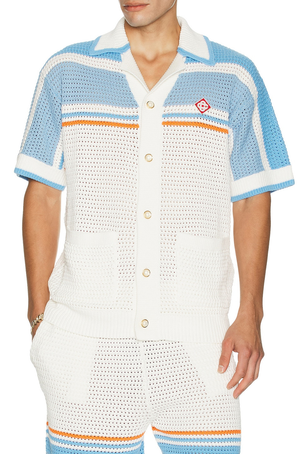 Faux Crochet Shirt - 4