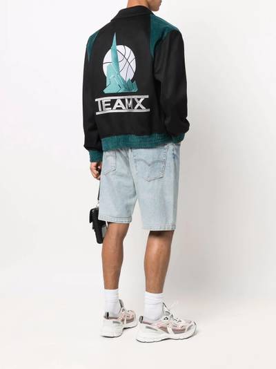 Just Don space print bomber jacket outlook