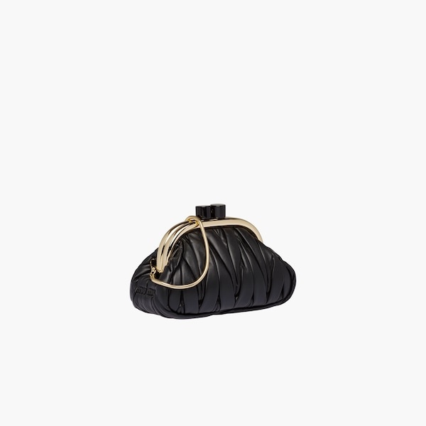 Miu Belle matelassé nappa leather bag - 6