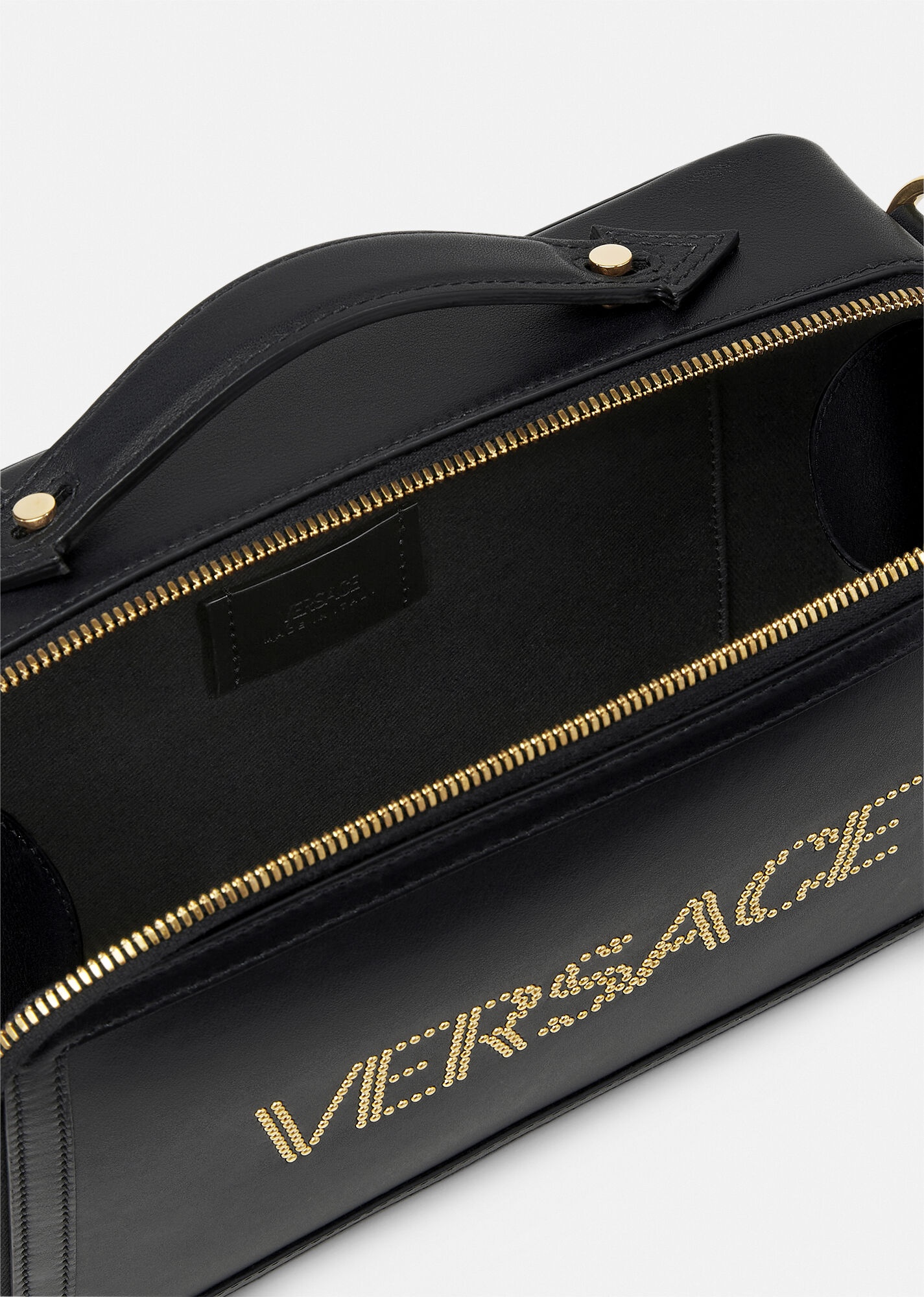 Studded Logo Messenger Bag - 4