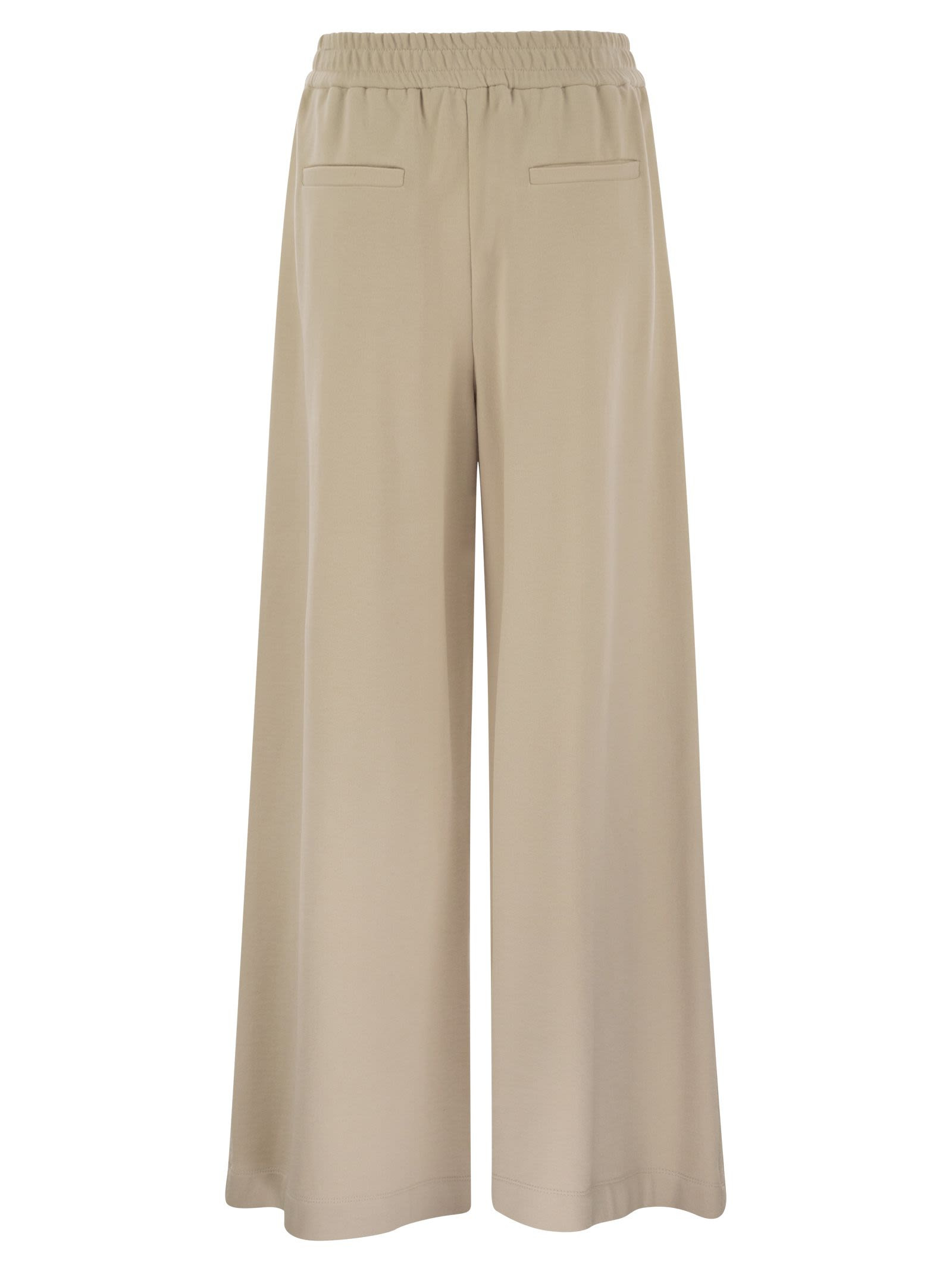 Brunello Cucinelli Women Track Trousers In Cotton Fleece Smooth - 2