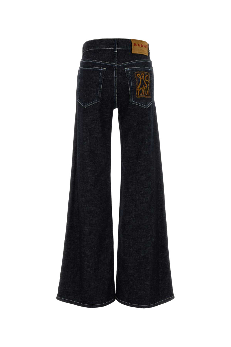 Marni Blue Stretch Denim Jeans Blublack Exterior: Cotton Elastane outlook