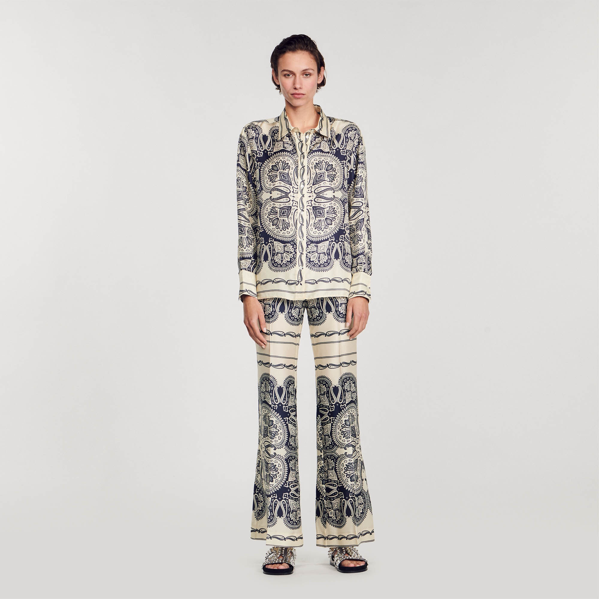 PATTERNED SILK SHIRT - 3