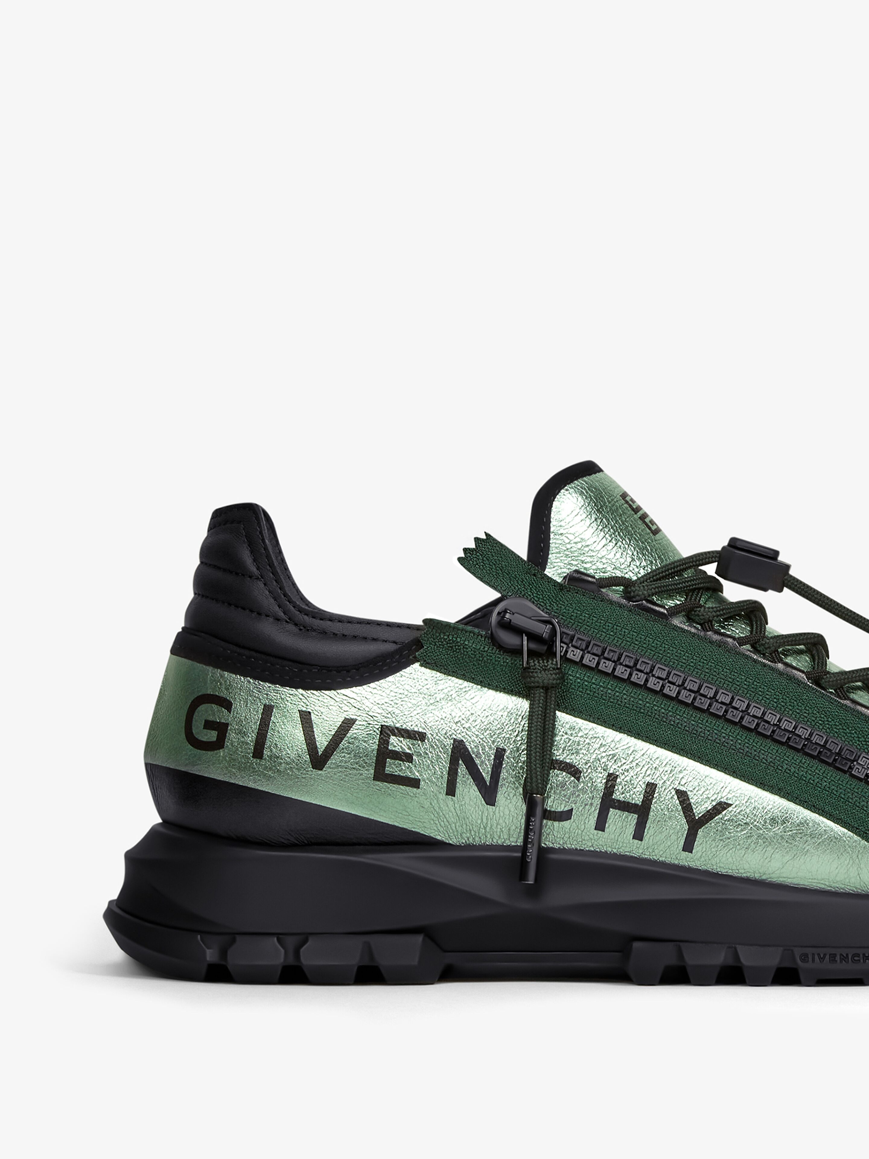 SPECTRE RUNNER SNEAKERS IN LAMINATED LEATHER WITH ZIP - 6