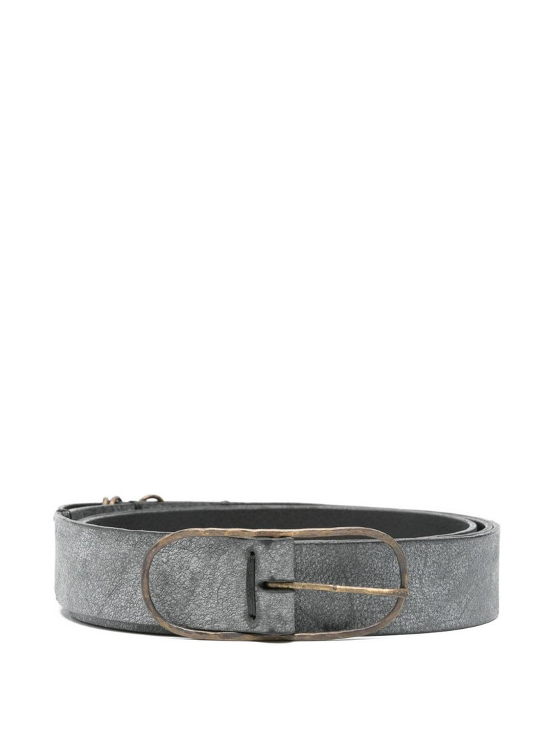 buckle-fastening leather belt 1