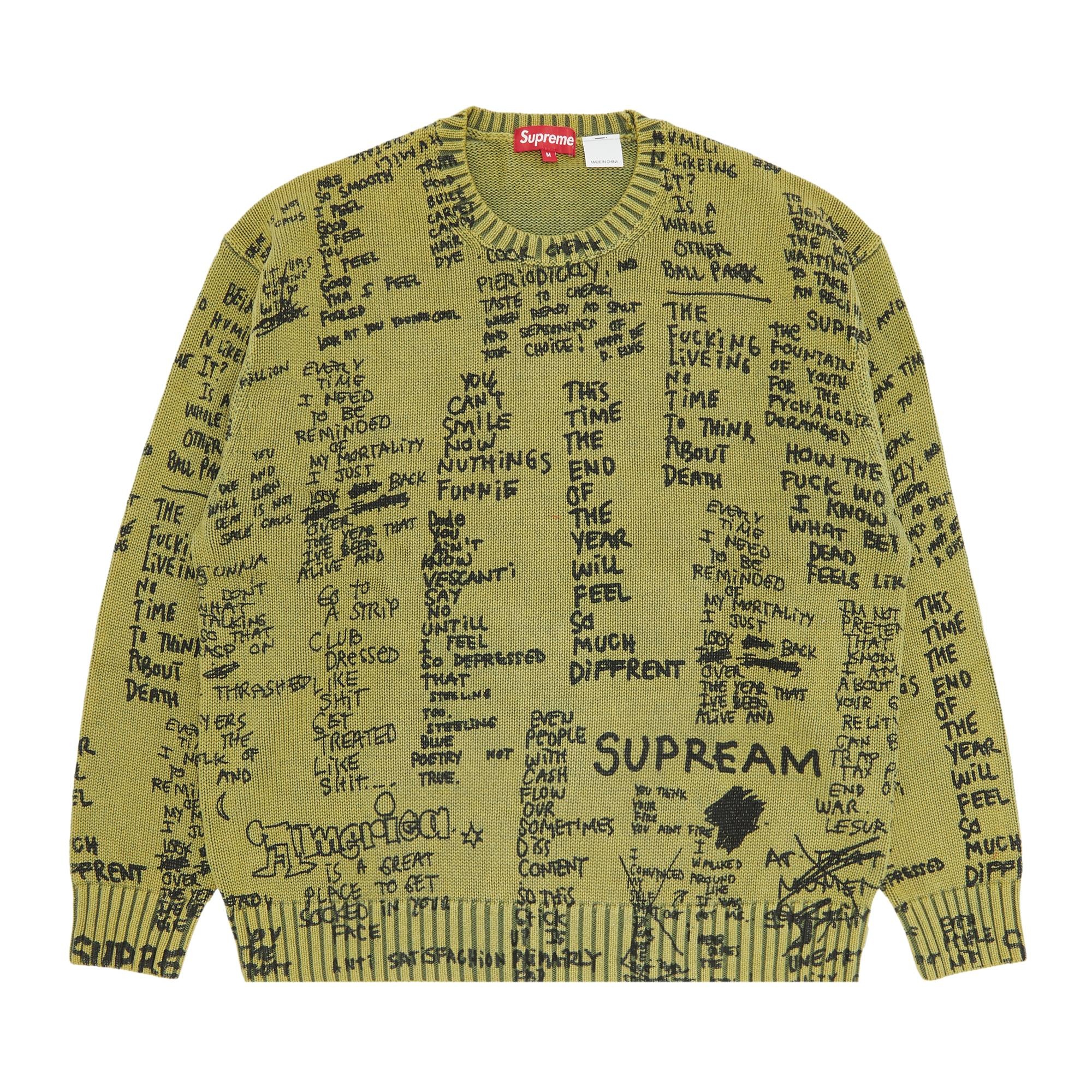 Supreme Gonz Poems Sweater 'Olive'