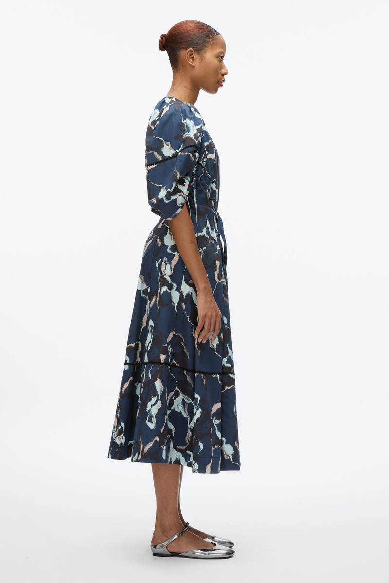3.1 Phillip Lim Abstract Vines Gathered Sleeve Dress outlook