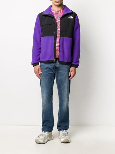 The North Face logo print zip-up jacket outlook