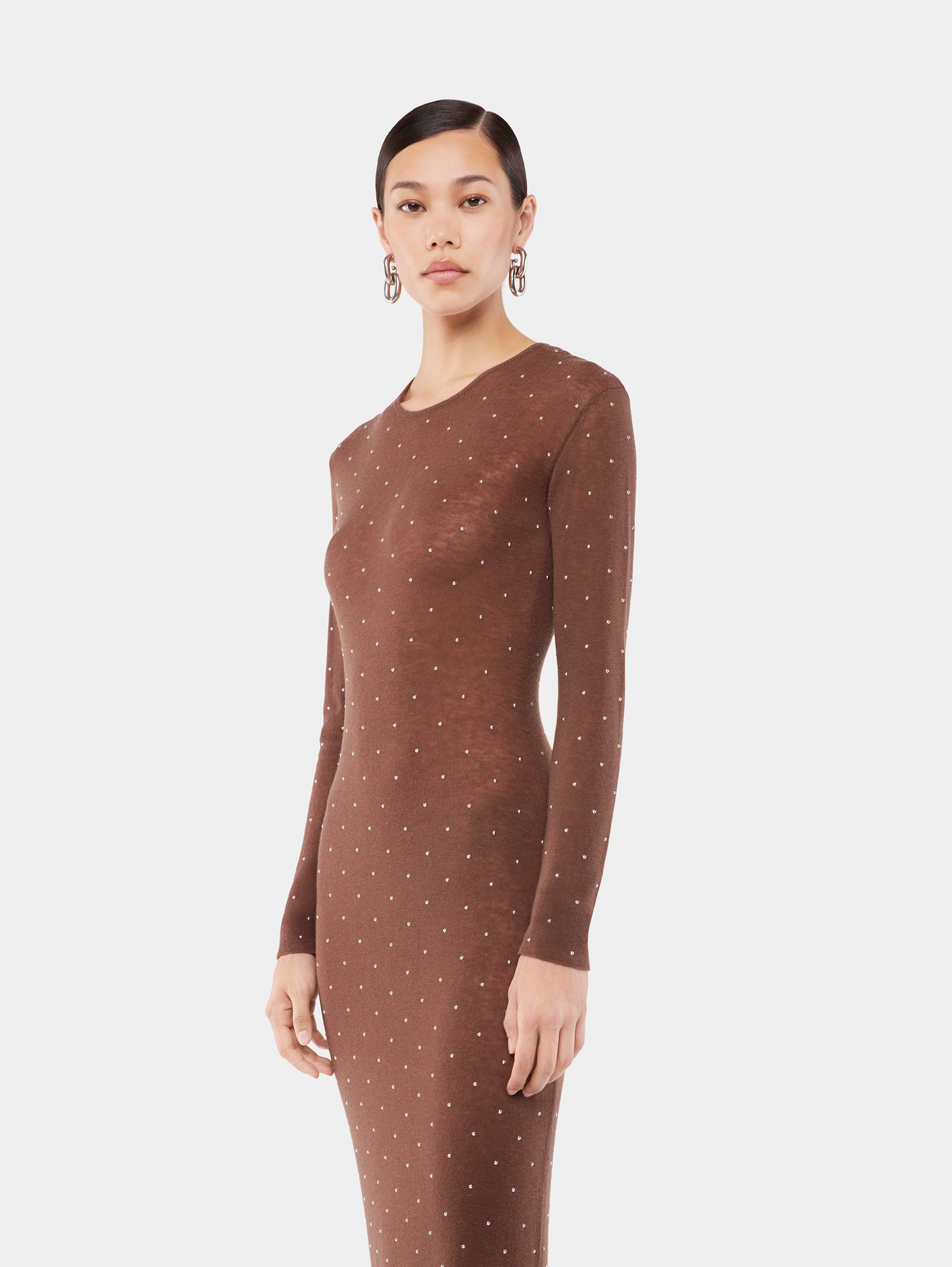 MIDI SECOND-SKIN DRESS IN WOOL - 5