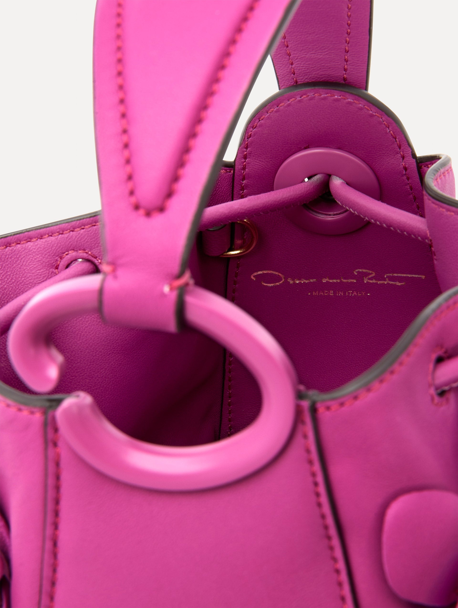 NANO FLORAL APPLIQUÉ O HANDLE BAG - 5