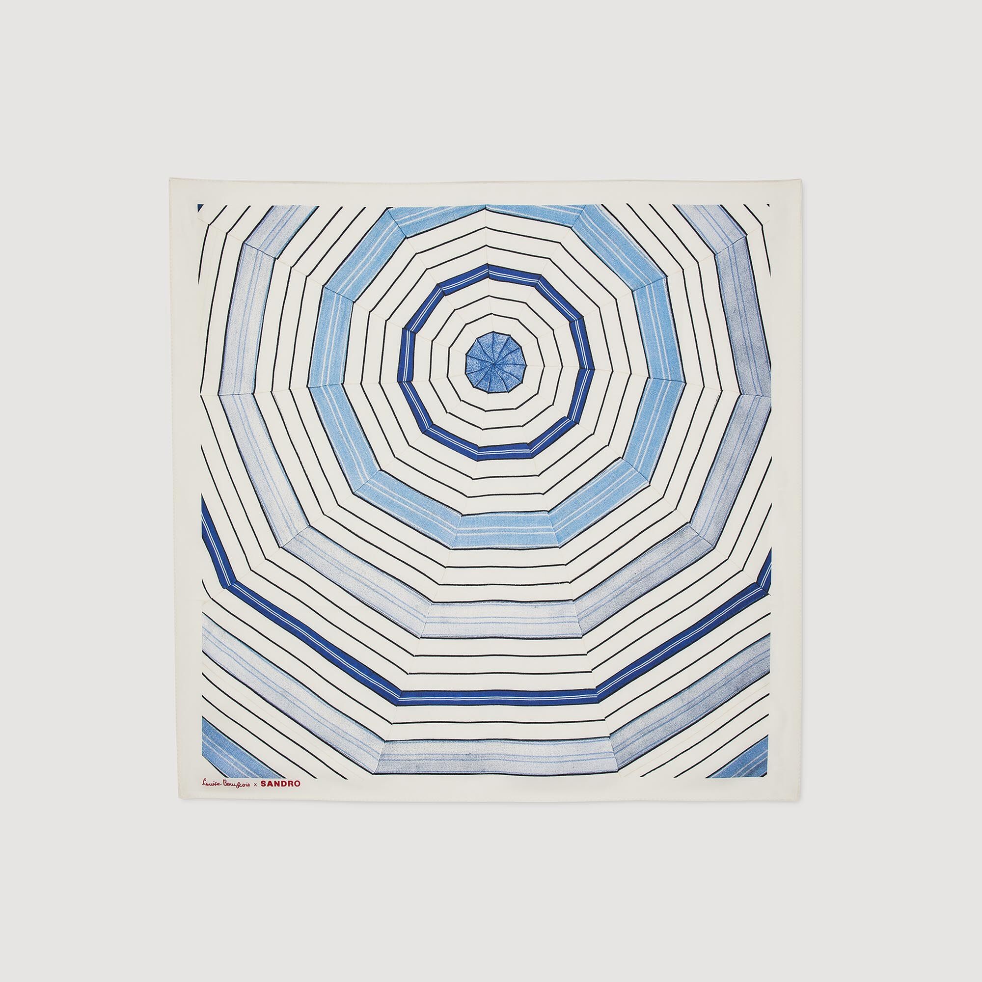 STRIPED SILK SCARF - 4