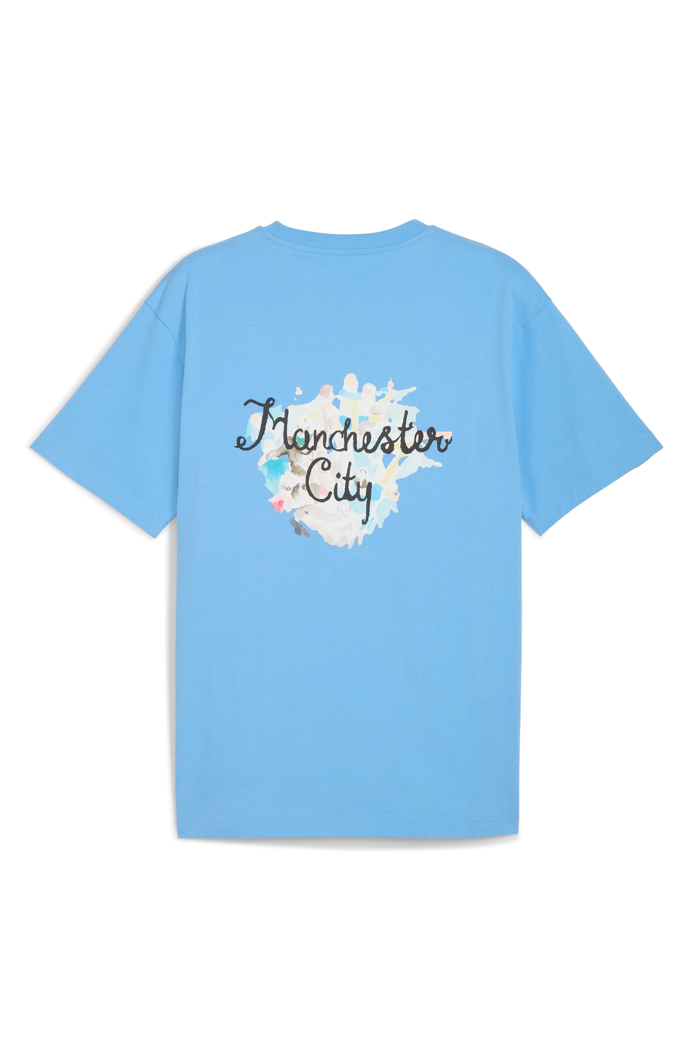 PUMA KidSuper MCFC Cotton Graphic T-Shirt in Team Light Blue-Puma Black at Nordstrom - 5