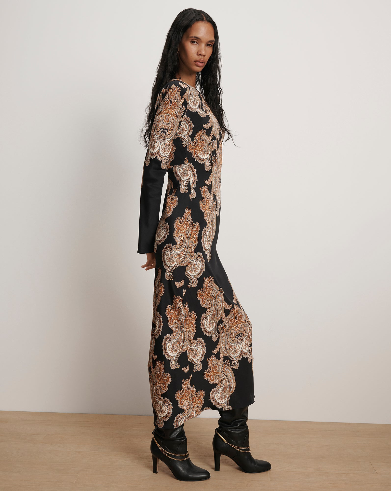 LUPITA PAISLEY MIDI DRESS - 3
