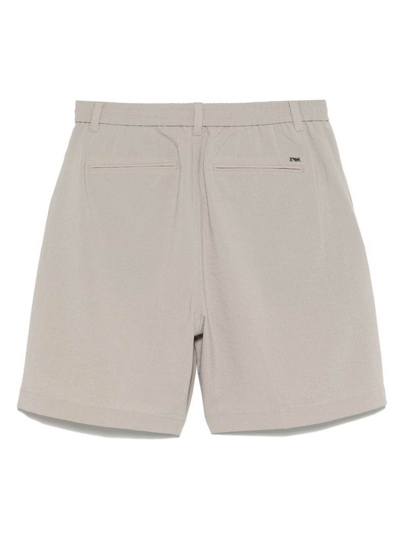 EMPORIO ARMANI seersucker shorts outlook