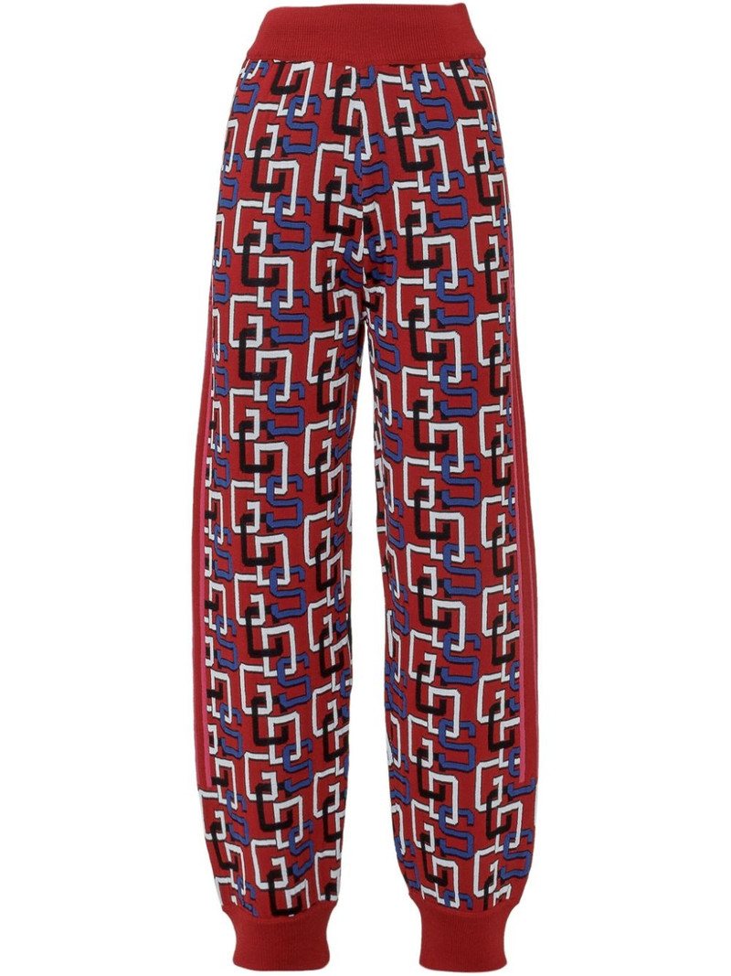 logo-intarsia track pants 1