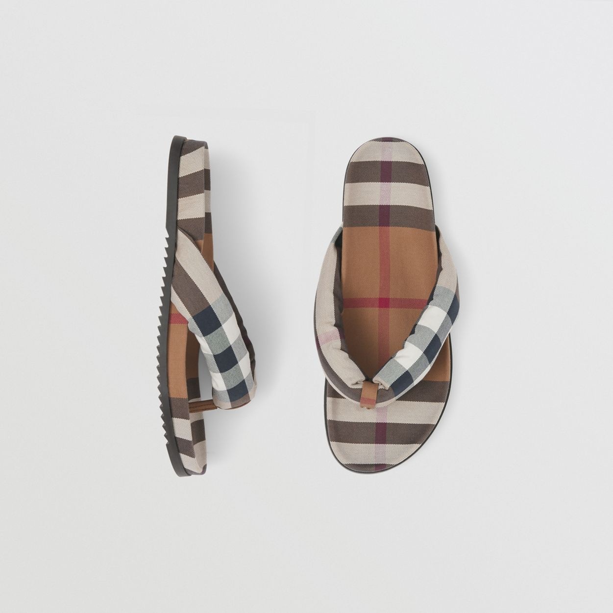 Check Cotton Sandals - 2