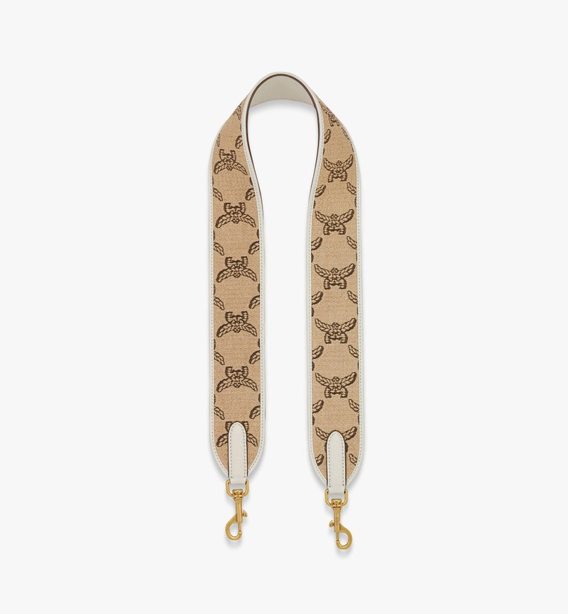 MCM Shoulder Strap in Lauretos Raffia Jacquard outlook