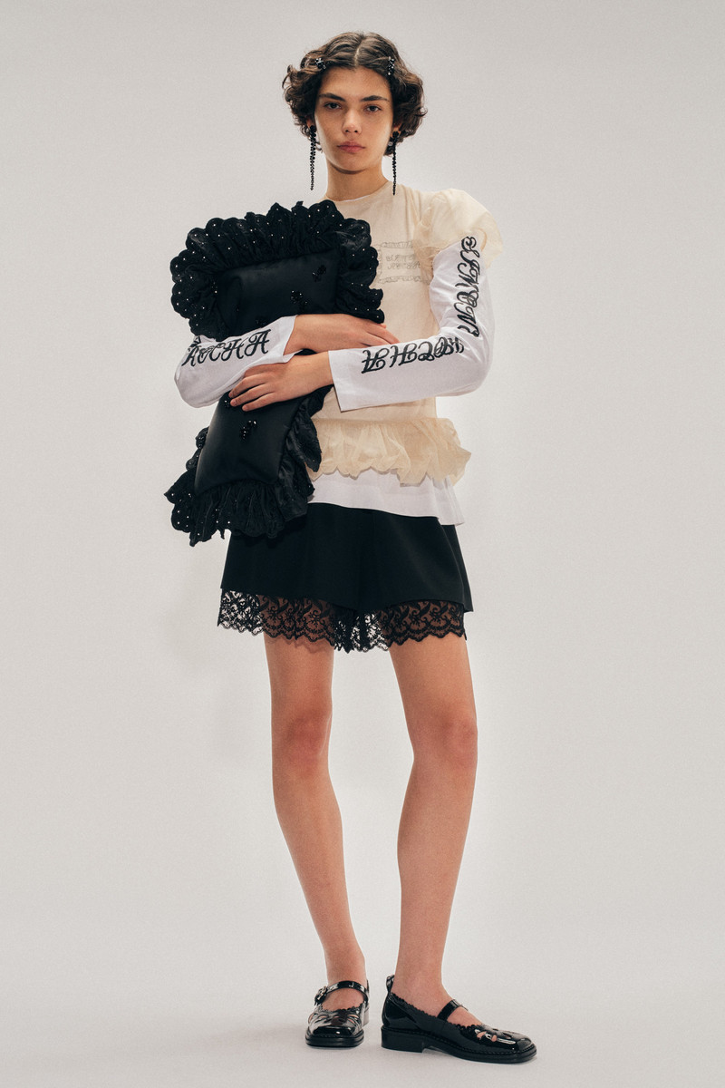 Simone Rocha Sheer Ballet Peplum Top outlook