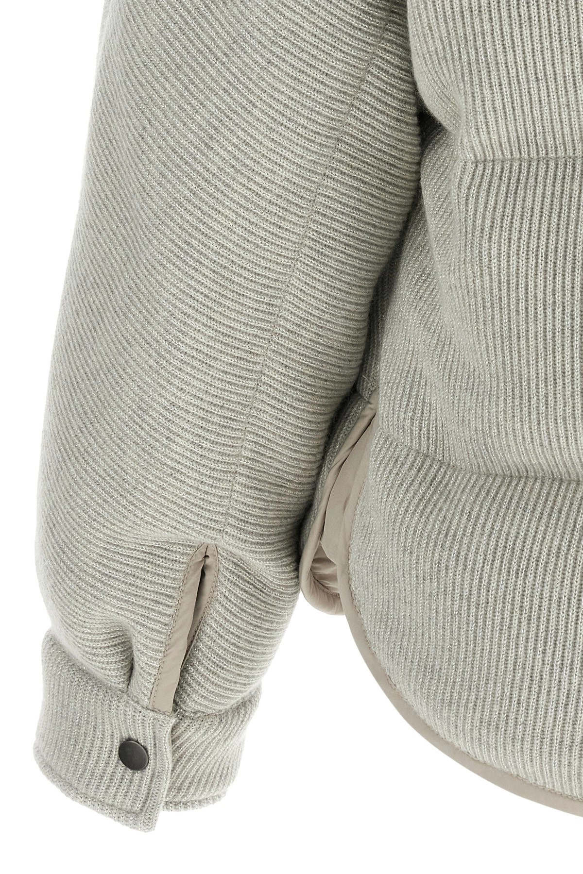 Lame wool down jacket - 5