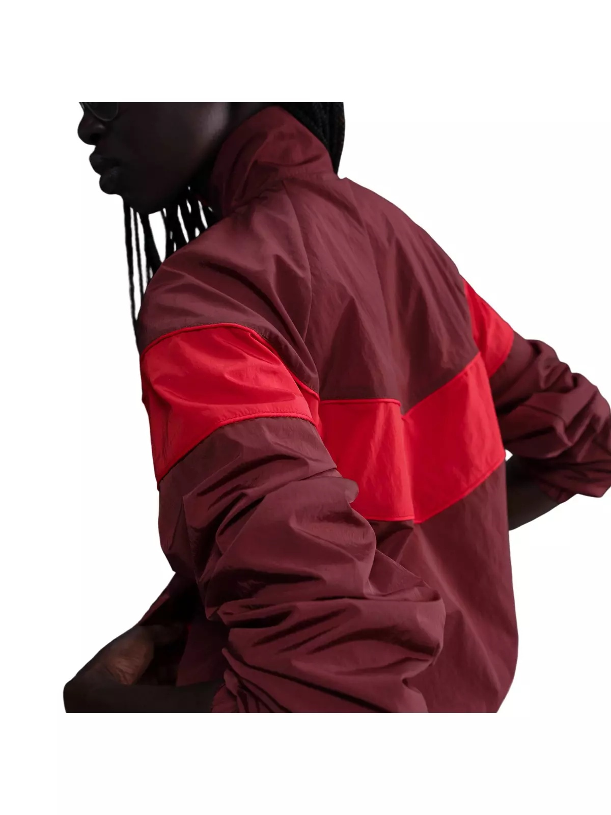 Women's Windrunner Loose UV Woven Full-Zip Jacket - Red - 2