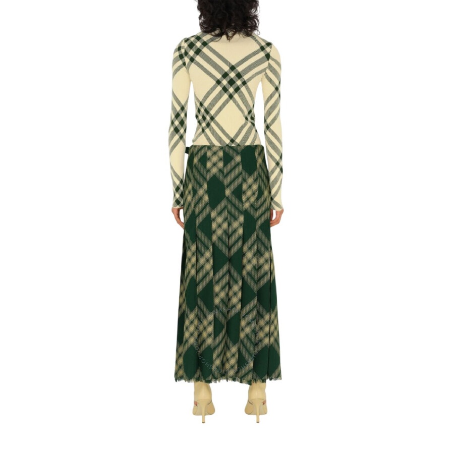 Burberry Check-Pattern High-Neck Jumper - 4