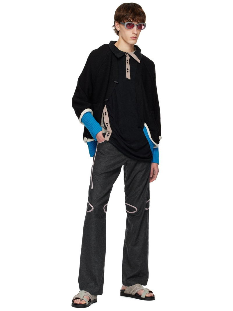 Kiko Kostadinov Black Iblish Cardigan outlook