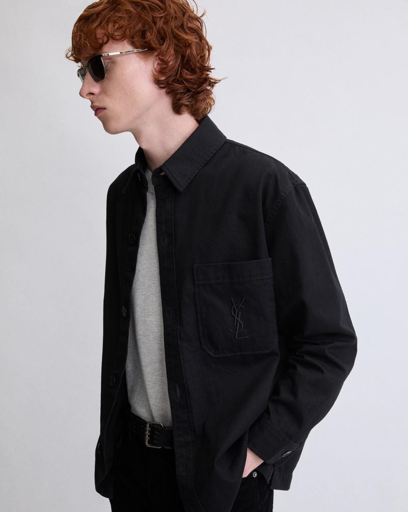 SAINT LAURENT CASSANDRE OVERSHIRT IN COTTON LINEN GABARDINE outlook