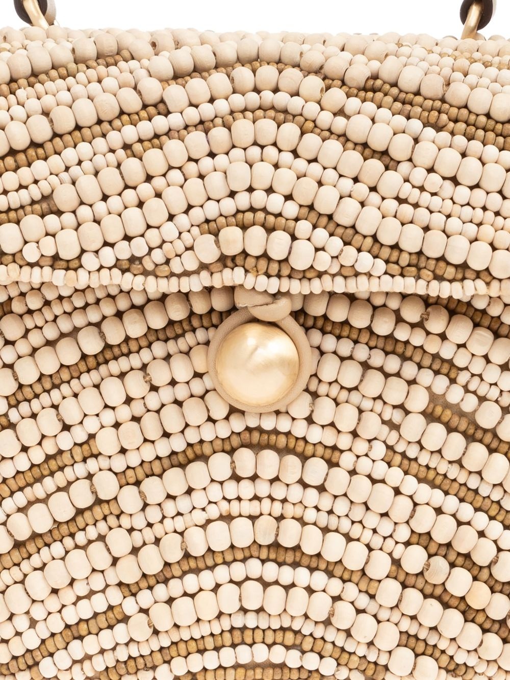wood-bead embellished tote bag - 6
