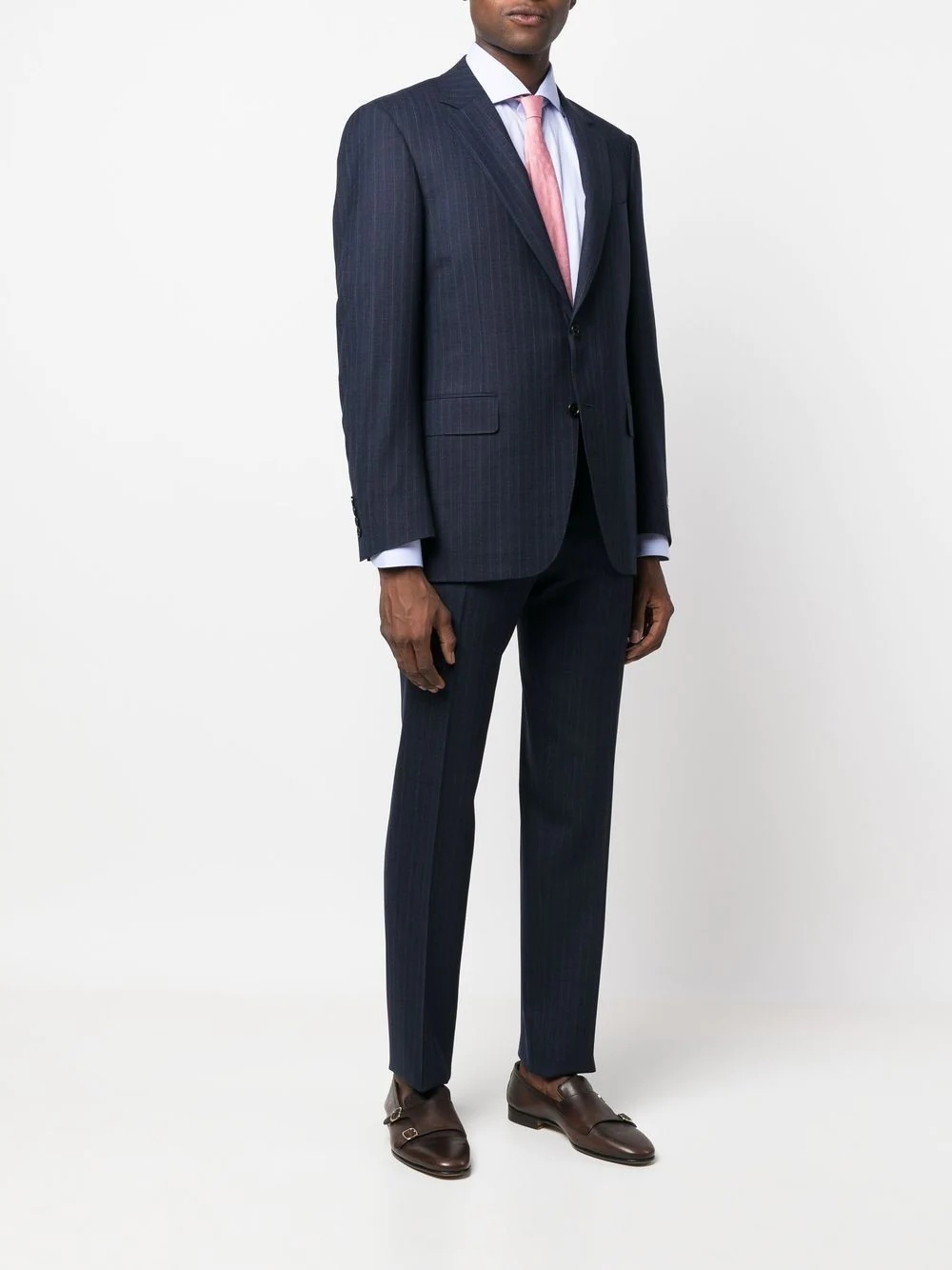 pinstripe single-breasted suit - 3