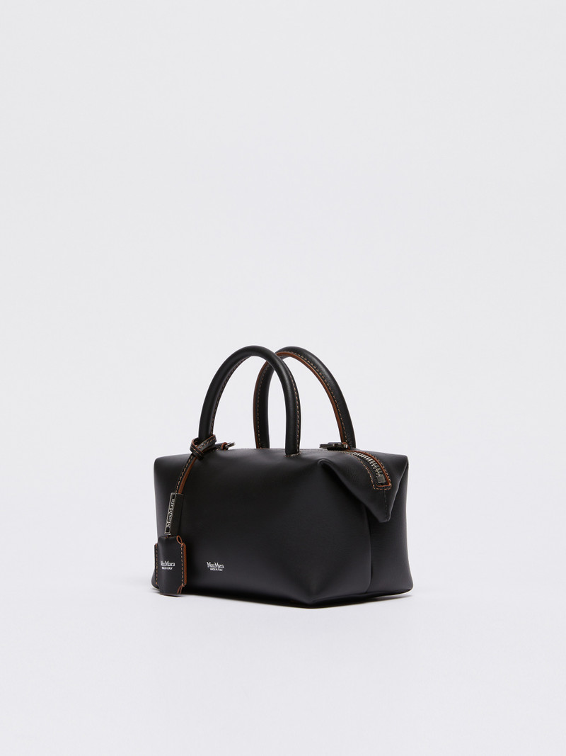 Max Mara HOLDALLS Small natural leather bowler bag outlook