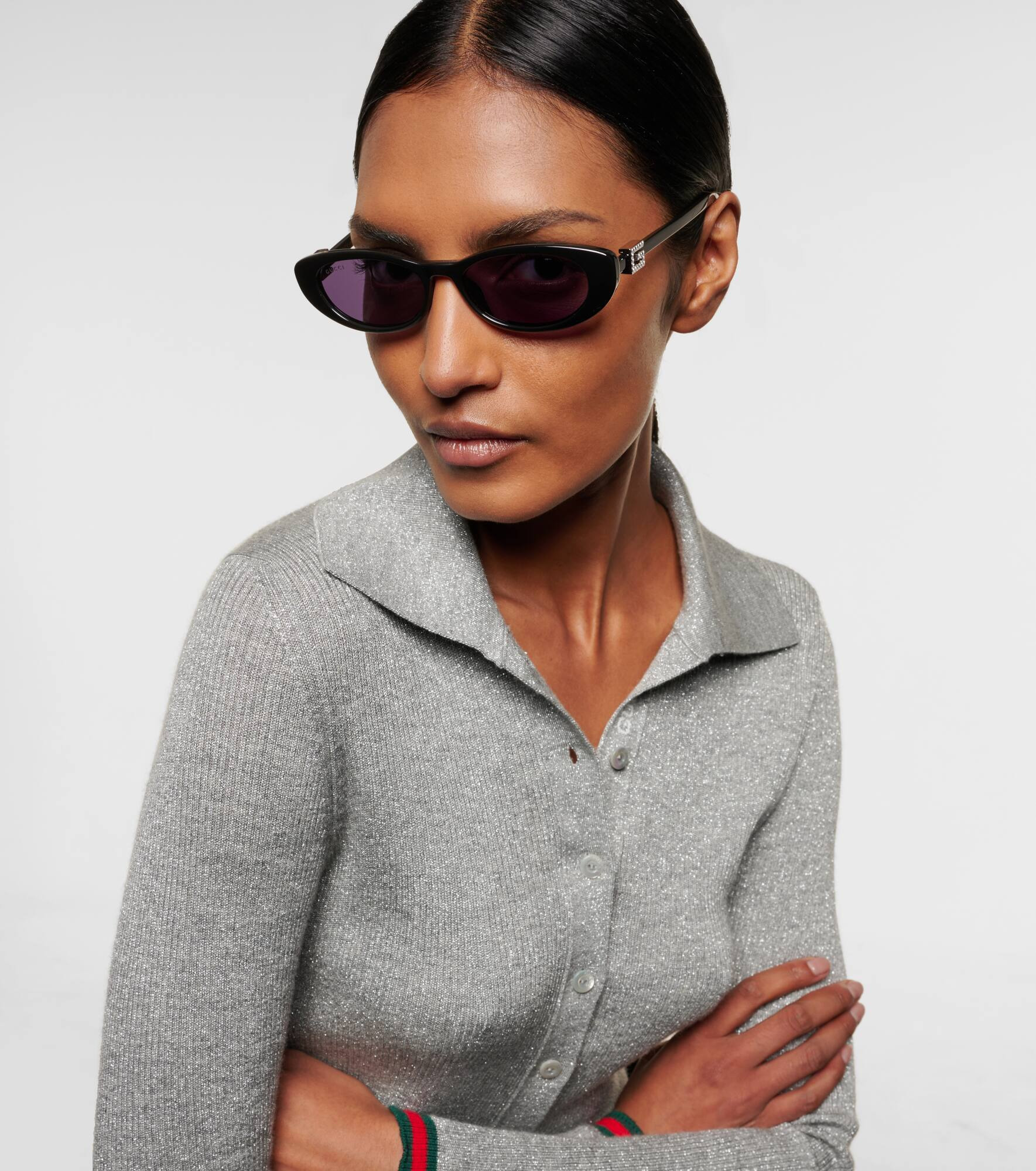 Embellished cat-eye sunglasses - 6