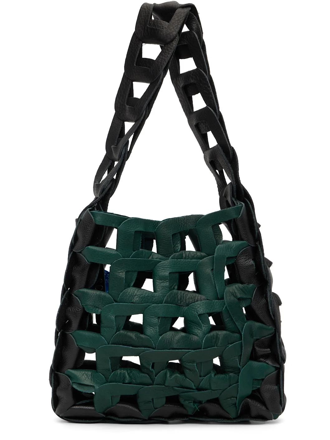 Black & Green Links Tote - 1