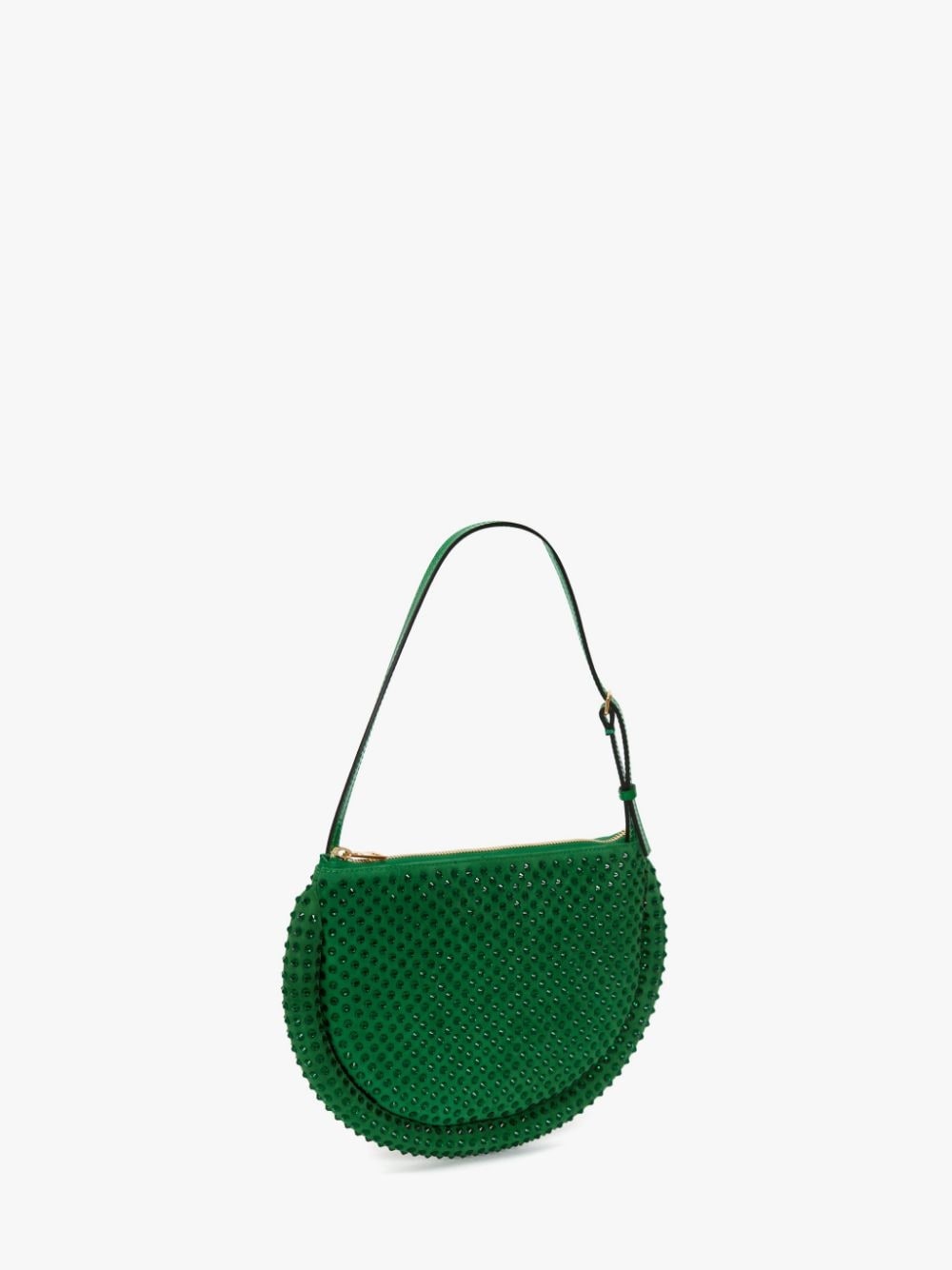 BUMPER MOON LEATHER SHOULDER BAG WITH CRYSTAL - 3