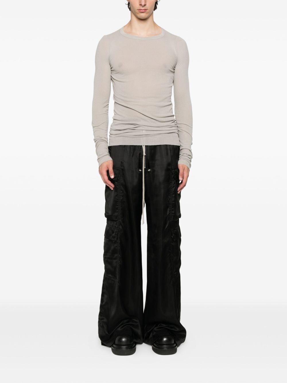 drawstring cargo trousers - 2