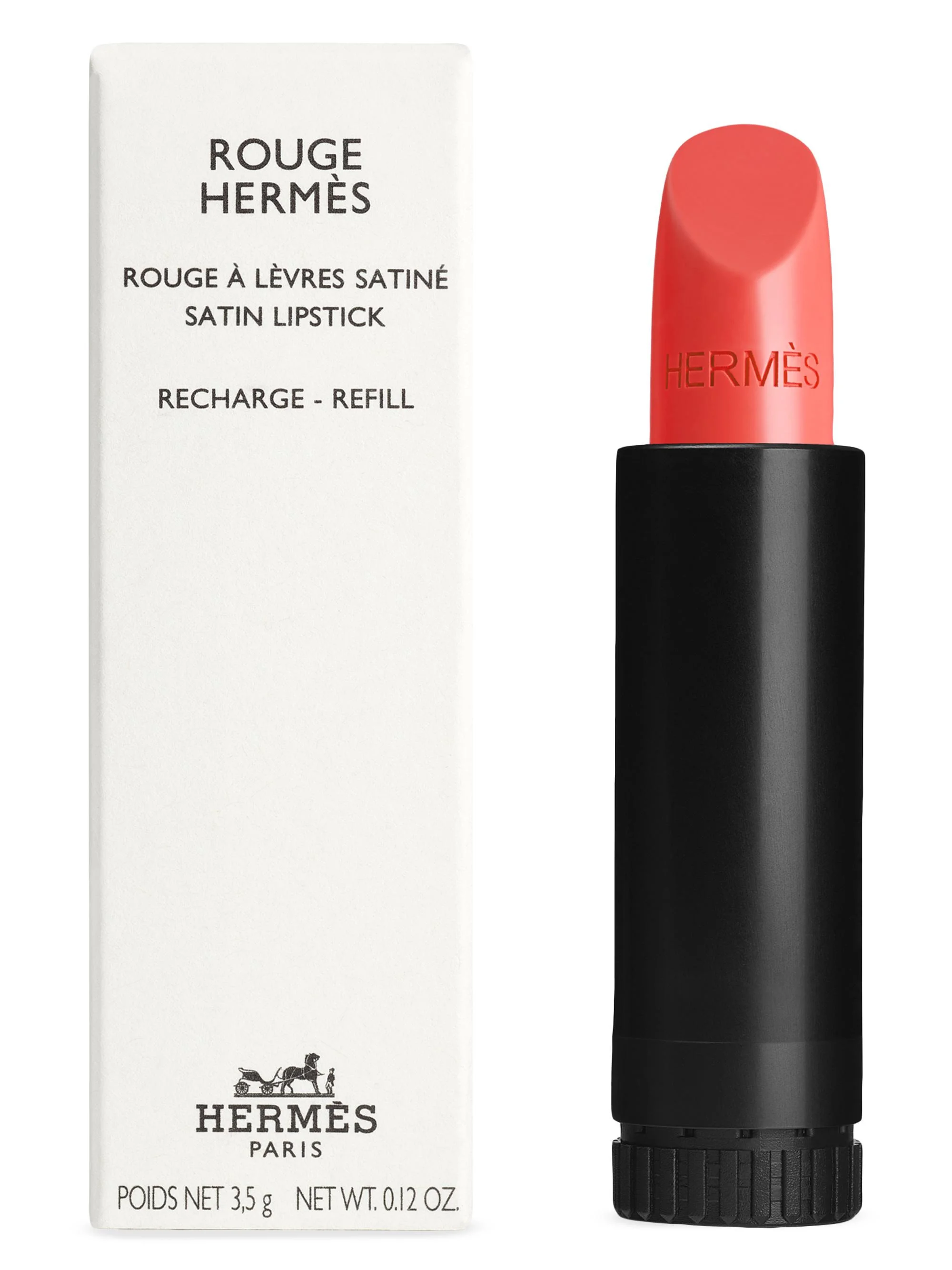 Women's Rouge Hermès Satin Lipstick - 36 Corail Flamingo - 1