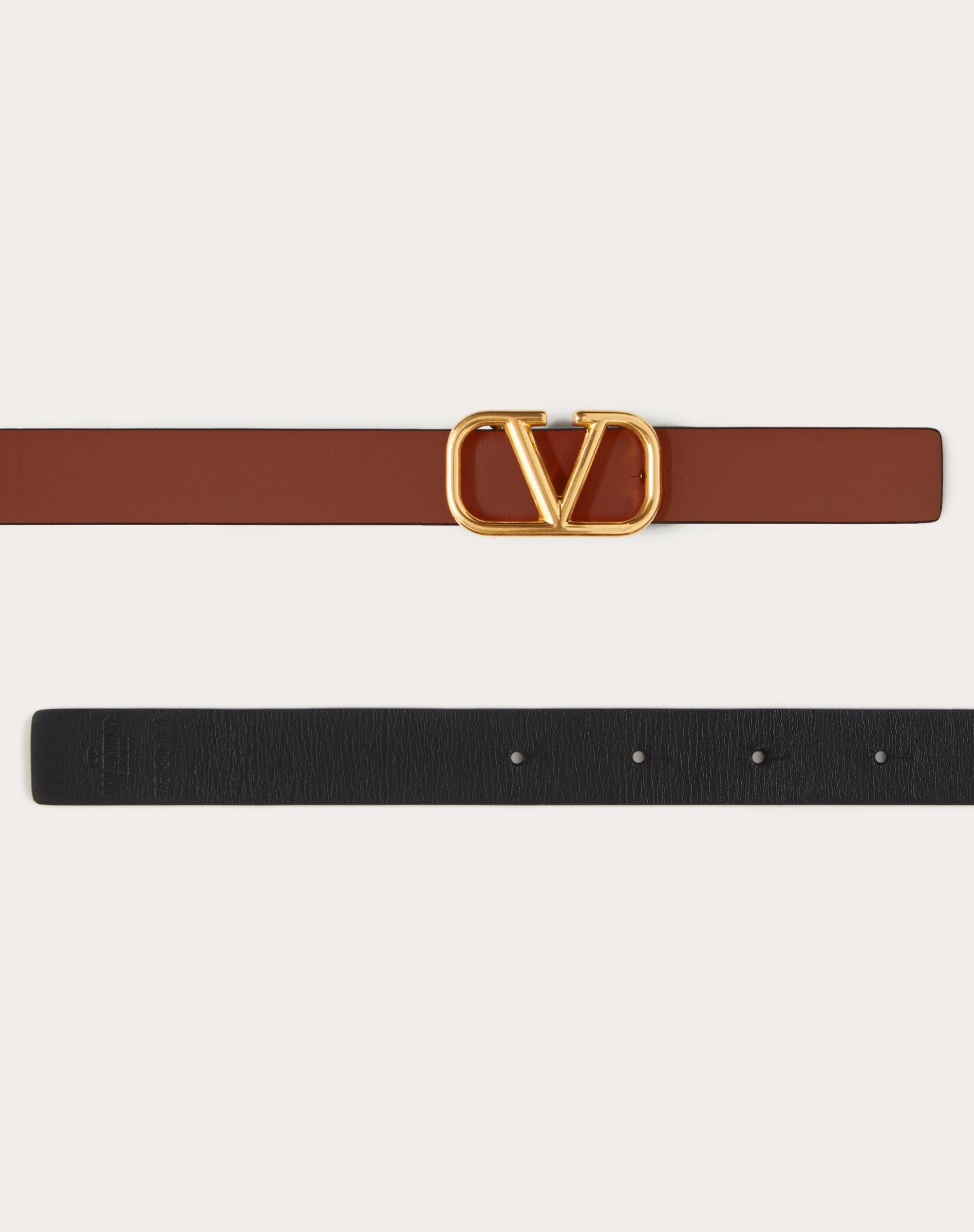 REVERSIBLE VLOGO SIGNATURE BELT IN GLOSSY CALFSKIN 20 MM - 3