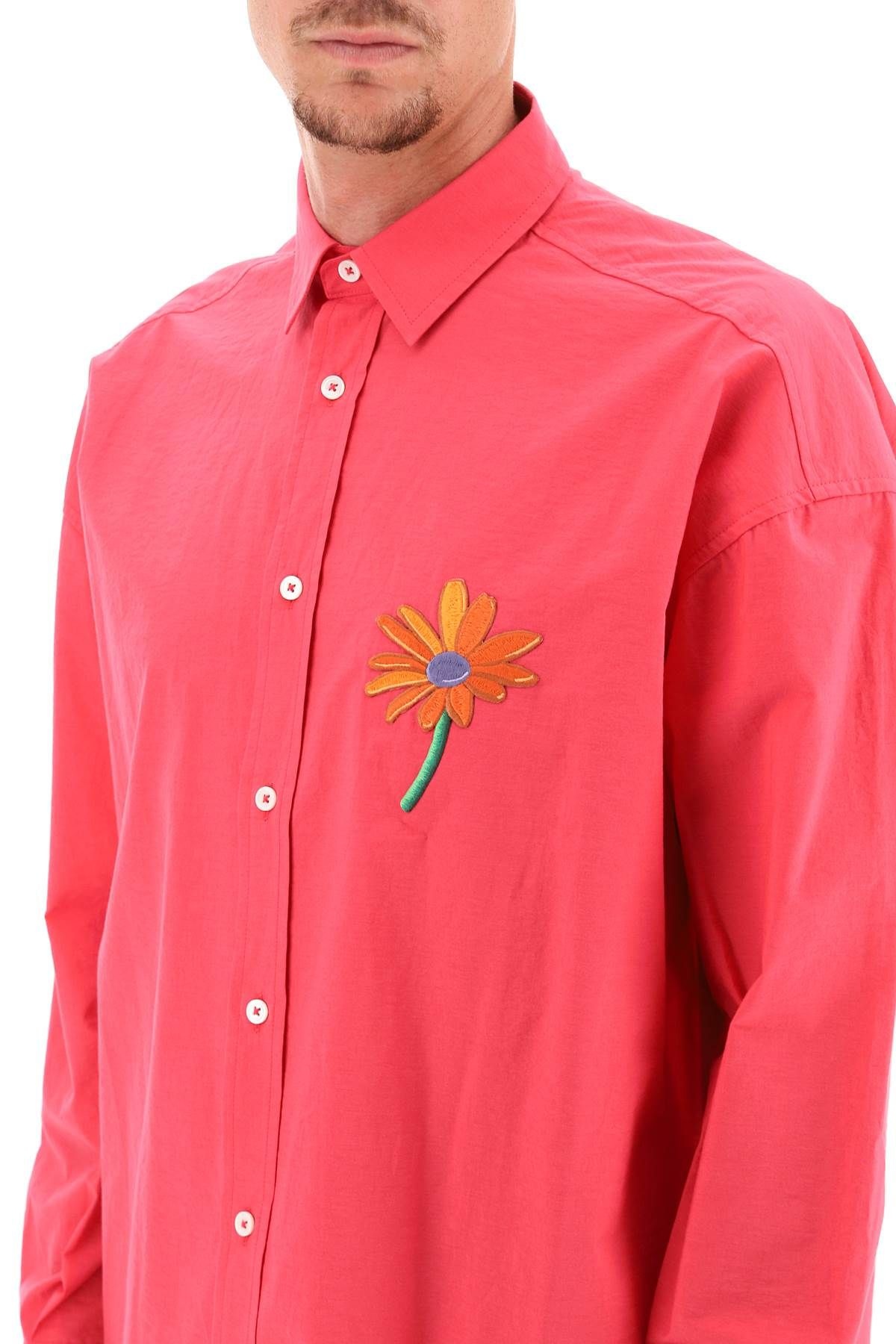 SHIRT WITH FLOWER PATCH - 5