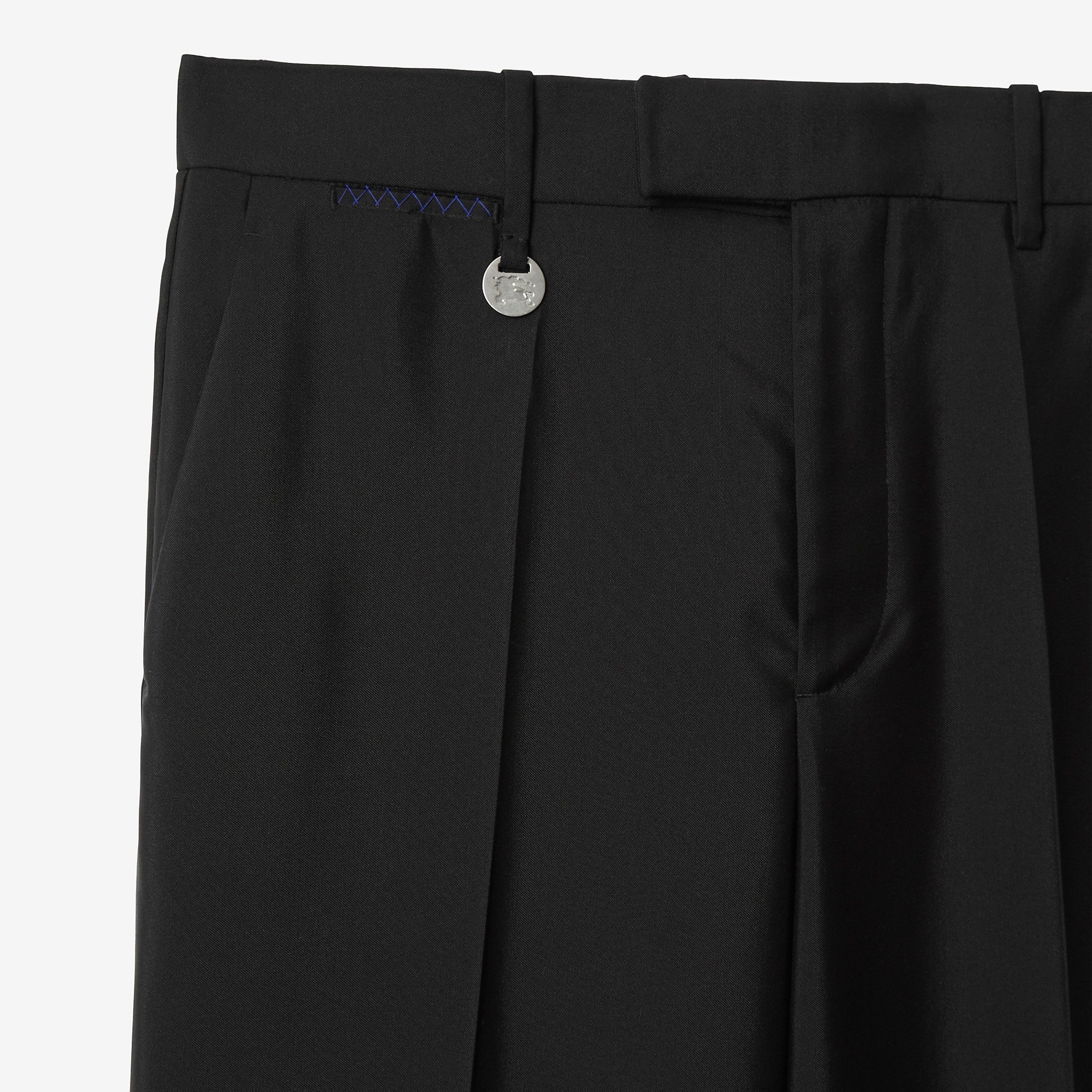Wool Silk Tailored Trousers - 7