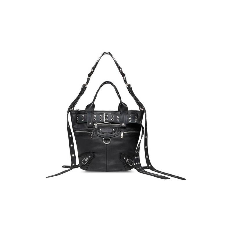 Emo Large Tote Bag  in Black 1