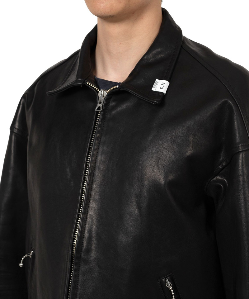 "BEDWIN & THE MMY” Leather Zip Jacket 6