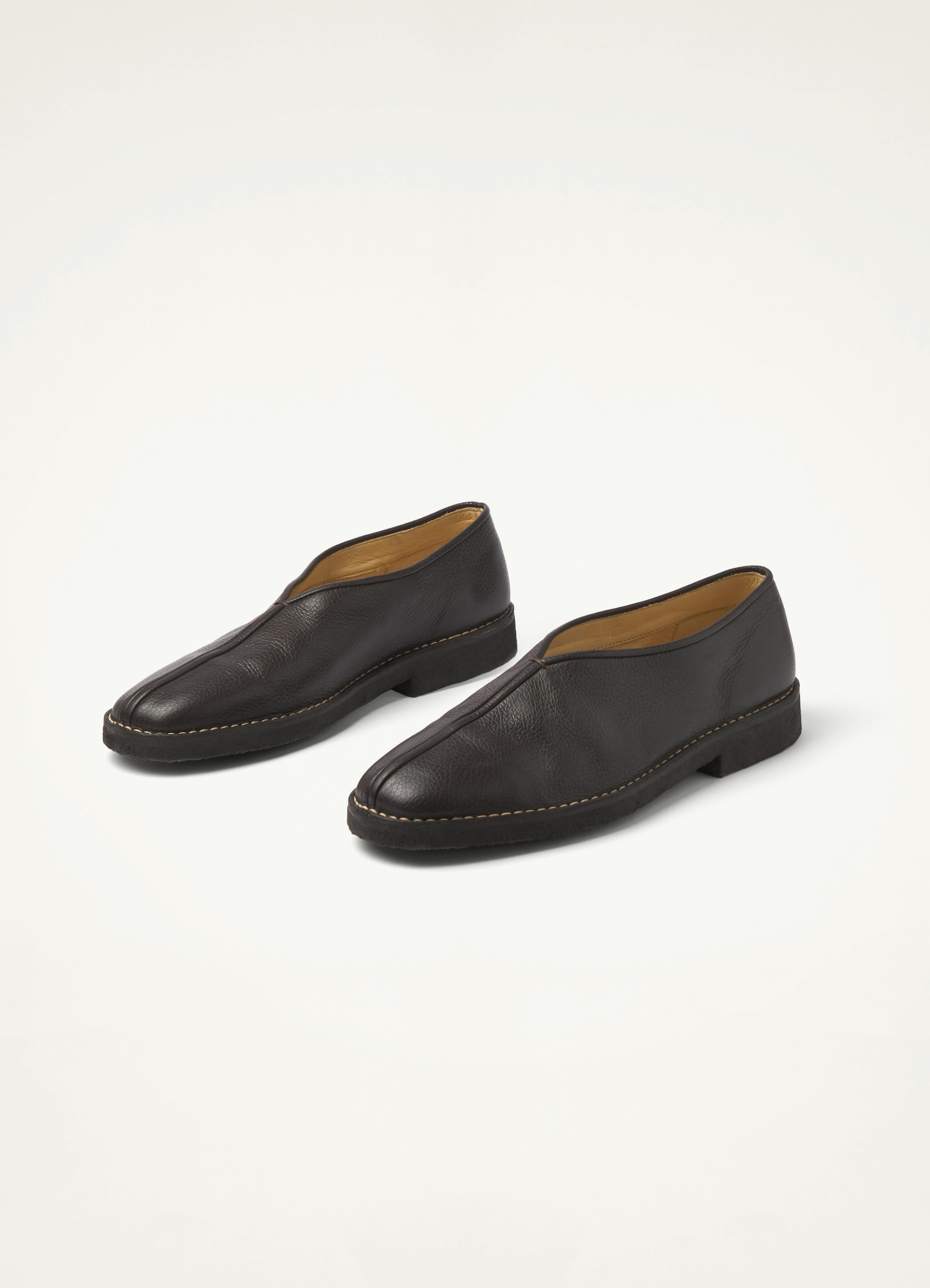 PIPED CREPE SLIPPERS - 4